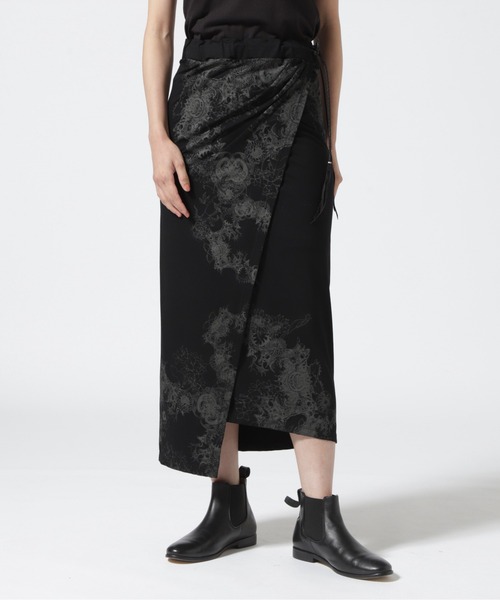 KMRii(ケムリ)の「KMRii/ケムリ/別注MAGNOLIA FLOWER SKIRT(スカート・レディース・ブラック・S)」の8枚目の写真