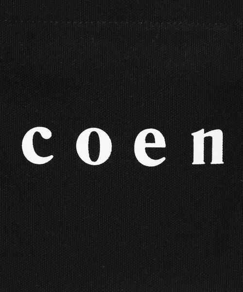 coen(コーエン)の「coen2WAYロゴトートバッグSサイズ(トートバッグ・レディース・ブラック/オフホワイト・FREE)」の3枚目の写真