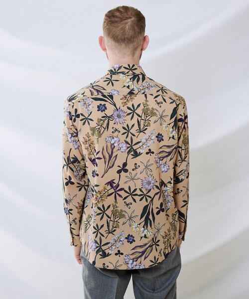 TAKEO KIKUCHI（タケオキクチ）の「◆レトロ フラワー 総柄プリント シャツ（シャツ/ブラウス・メンズ・チャコール/ベージュ系・02/03/04）」の11枚目の写真