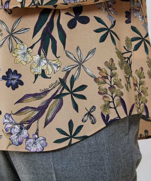 TAKEO KIKUCHI（タケオキクチ）の「◆レトロ フラワー 総柄プリント シャツ（シャツ/ブラウス・メンズ・チャコール/ベージュ系・02/03/04）」の19枚目の写真
