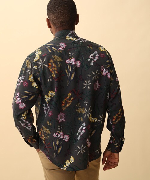 TAKEO KIKUCHI（タケオキクチ）の「◆レトロ フラワー 総柄プリント シャツ（シャツ/ブラウス・メンズ・チャコール/ベージュ系・02/03/04）」の18枚目の写真