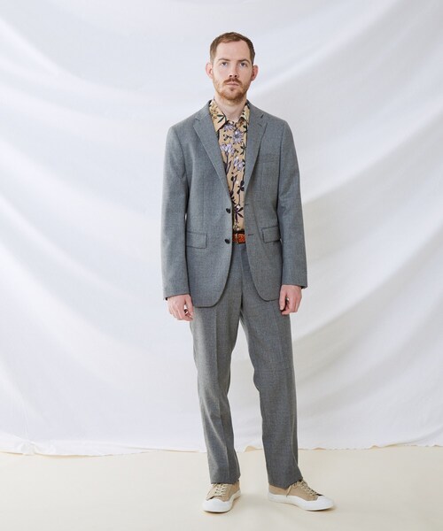 TAKEO KIKUCHI（タケオキクチ）の「◆レトロ フラワー 総柄プリント シャツ（シャツ/ブラウス・メンズ・チャコール/ベージュ系・02/03/04）」の5枚目の写真