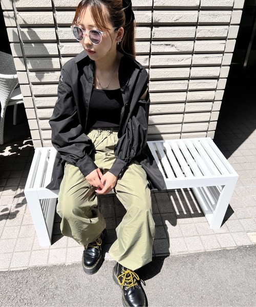 one way（ワンウェイ）の「ナイロンミリタリータックパンツ（カーゴパンツ・レディース・ホワイト/ブラック/ライトグリーン・FREE）」の13枚目の写真