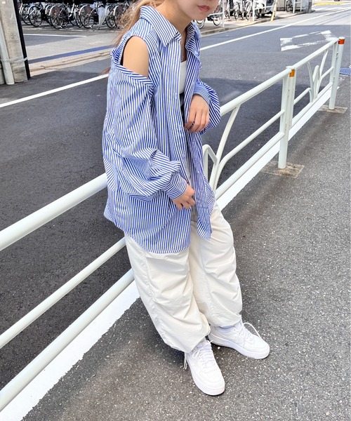 one way（ワンウェイ）の「ナイロンミリタリータックパンツ（カーゴパンツ・レディース・ホワイト/ブラック/ライトグリーン・FREE）」の16枚目の写真