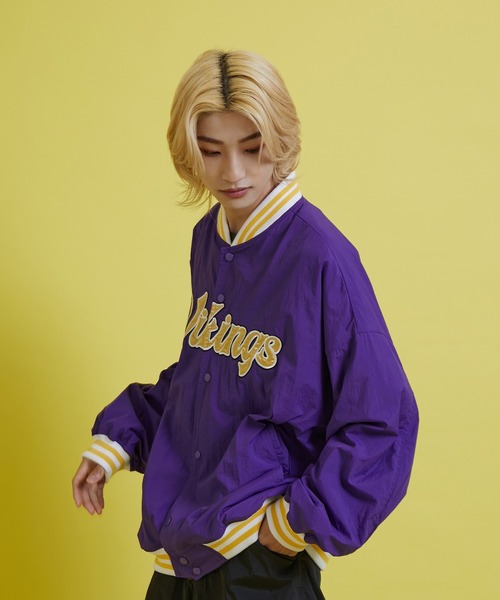 re_k by JUNRED(レクバイジュンレッド)の「re_k by JUNRED / NFLナイロンスタジャン(スタジャン・メンズ・ブラック/パープル・S/M/L)」の20枚目の写真