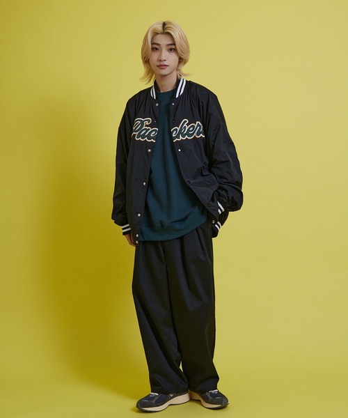 re_k by JUNRED(レクバイジュンレッド)の「re_k by JUNRED / NFLナイロンスタジャン(スタジャン・メンズ・ブラック/パープル・S/M/L)」の19枚目の写真