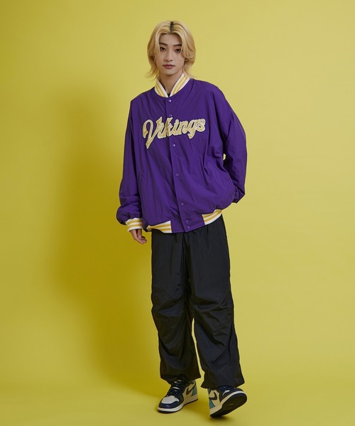 re_k by JUNRED(レクバイジュンレッド)の「re_k by JUNRED / NFLナイロンスタジャン(スタジャン・メンズ・ブラック/パープル・S/M/L)」の17枚目の写真