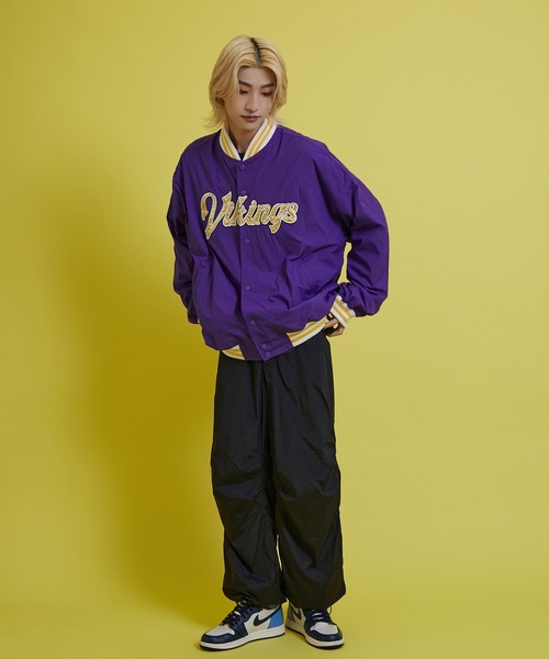 re_k by JUNRED(レクバイジュンレッド)の「re_k by JUNRED / NFLナイロンスタジャン(スタジャン・メンズ・ブラック/パープル・S/M/L)」の16枚目の写真