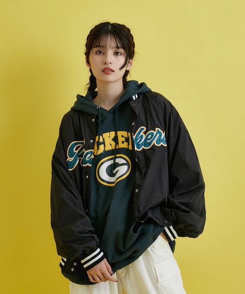 re_k by JUNRED(レクバイジュンレッド)の「re_k by JUNRED / NFLナイロンスタジャン(スタジャン・メンズ・ブラック/パープル・S/M/L)」の14枚目の写真
