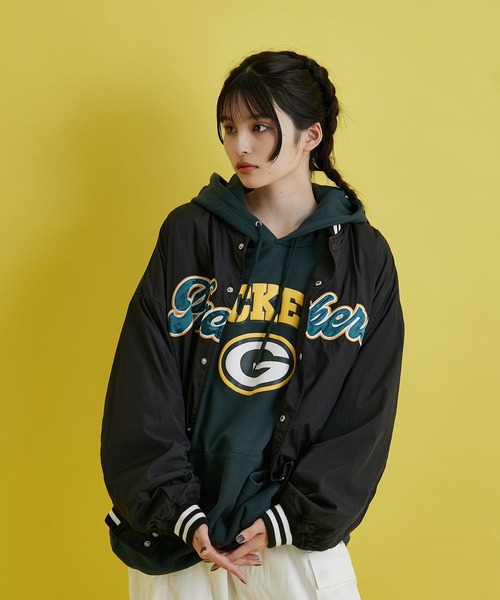 re_k by JUNRED(レクバイジュンレッド)の「re_k by JUNRED / NFLナイロンスタジャン(スタジャン・メンズ・ブラック/パープル・S/M/L)」の13枚目の写真