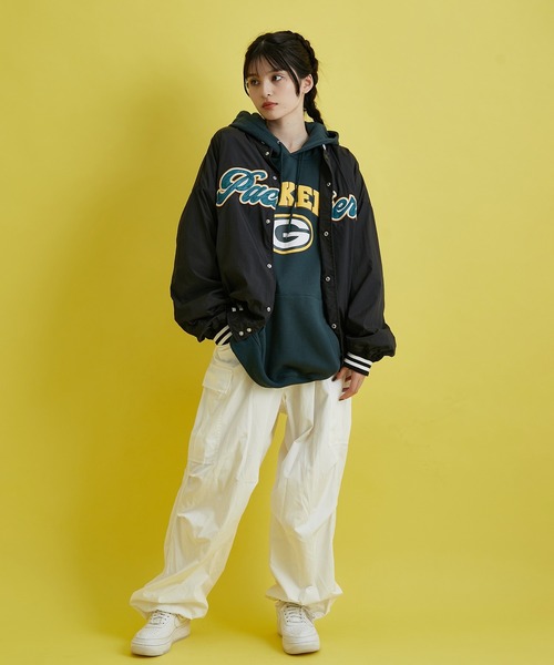 re_k by JUNRED(レクバイジュンレッド)の「re_k by JUNRED / NFLナイロンスタジャン(スタジャン・メンズ・ブラック/パープル・S/M/L)」の5枚目の写真