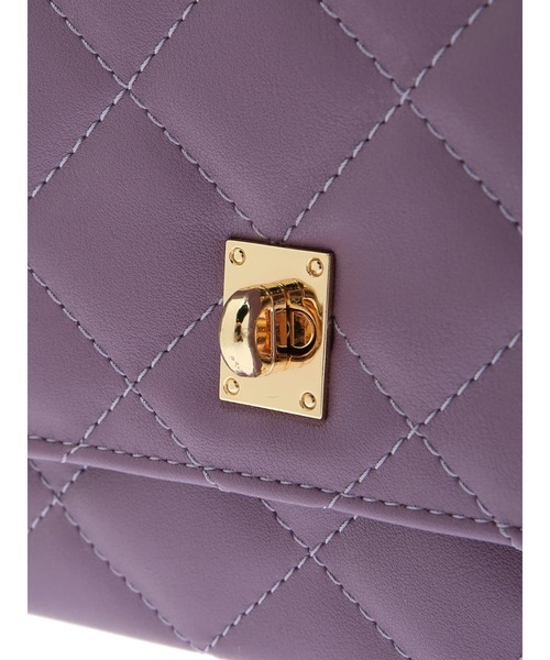 AMERICAN HOLIC（アメリカンホリック）の「2wayキルティングチェーンバッグ（ショルダーバッグ・レディース・ブラック/キャメル/パープル/アイボリー・FREE）」の5枚目の写真