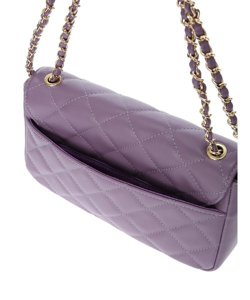 AMERICAN HOLIC（アメリカンホリック）の「2wayキルティングチェーンバッグ（ショルダーバッグ・レディース・ブラック/キャメル/パープル/アイボリー・FREE）」の6枚目の写真