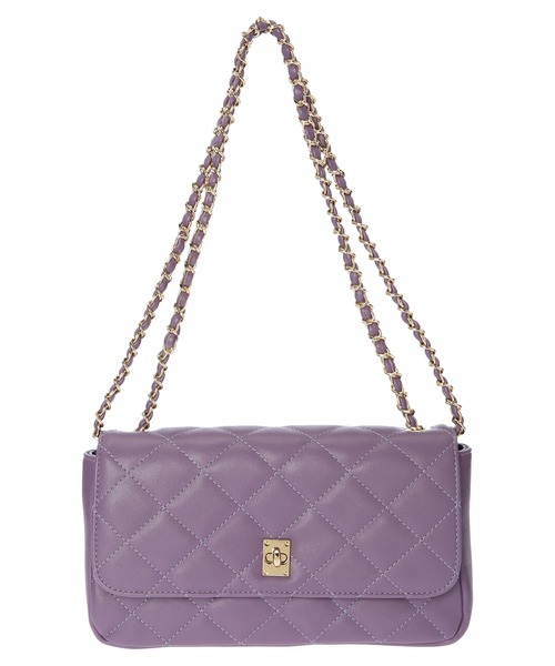 AMERICAN HOLIC（アメリカンホリック）の「2wayキルティングチェーンバッグ（ショルダーバッグ・レディース・ブラック/キャメル/パープル/アイボリー・FREE）」の13枚目の写真