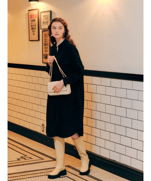 AMERICAN HOLIC（アメリカンホリック）の「2wayキルティングチェーンバッグ（ショルダーバッグ・レディース・ブラック/キャメル/パープル/アイボリー・FREE）」の18枚目の写真