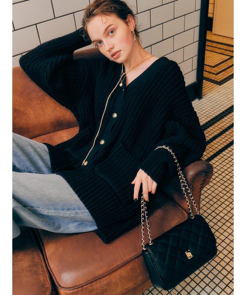 AMERICAN HOLIC（アメリカンホリック）の「2wayキルティングチェーンバッグ（ショルダーバッグ・レディース・ブラック/キャメル/パープル/アイボリー・FREE）」の20枚目の写真