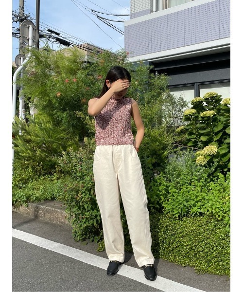 MOUSSY（マウジー）の「BOYS EASY LOOSE パンツ（その他パンツ・レディース・アイボリー/グリーン/ブラック・1/2）」の4枚目の写真