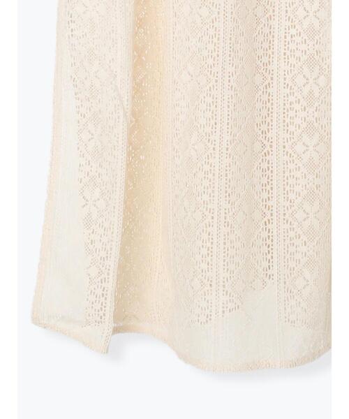 Samansa Mos2（サマンサ モスモス）の「◎総レースレイヤードキャミワンピース（ワンピース・レディース・ブラック/キナリ・ﾌﾘ-）」の20枚目の写真