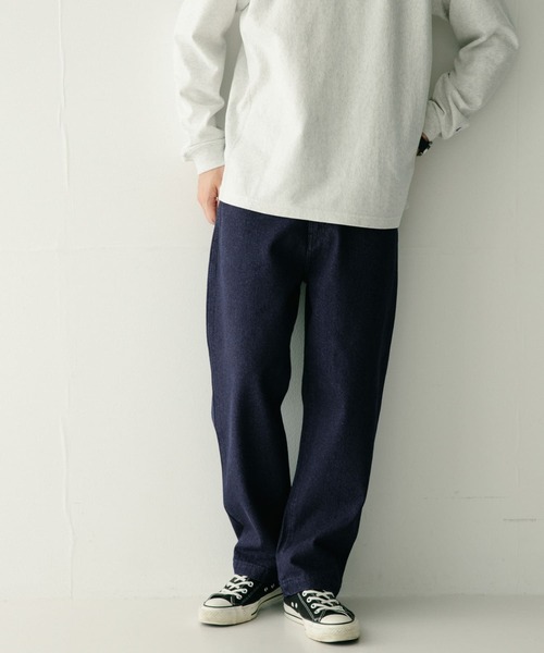 ITEMS URBANRESEARCH（アイテムズ アーバンリサーチ）の「デニム テーパードパンツ（デニムパンツ・メンズ・ブルー/ライトブルー/ネイビー・LARGE/MEDIUM）」の5枚目の写真