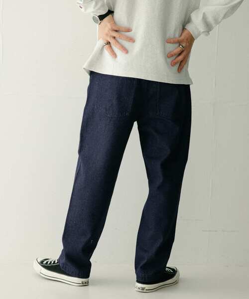 ITEMS URBANRESEARCH（アイテムズ アーバンリサーチ）の「デニム テーパードパンツ（デニムパンツ・メンズ・ブルー/ライトブルー/ネイビー・LARGE/MEDIUM）」の6枚目の写真