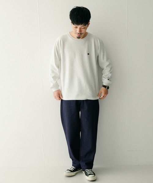 ITEMS URBANRESEARCH（アイテムズ アーバンリサーチ）の「デニム テーパードパンツ（デニムパンツ・メンズ・ブルー/ライトブルー/ネイビー・LARGE/MEDIUM）」の8枚目の写真