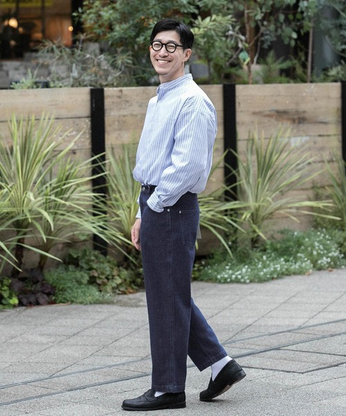 ITEMS URBANRESEARCH（アイテムズ アーバンリサーチ）の「デニム テーパードパンツ（デニムパンツ・メンズ・ブルー/ライトブルー/ネイビー・LARGE/MEDIUM）」の12枚目の写真