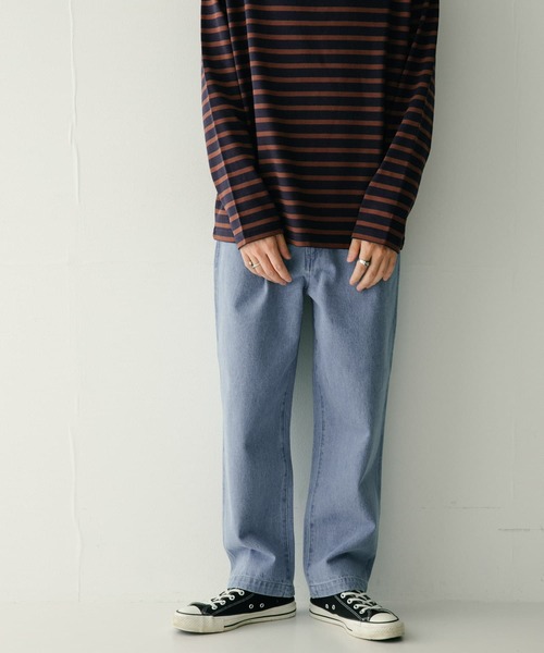 ITEMS URBANRESEARCH（アイテムズ アーバンリサーチ）の「デニム テーパードパンツ（デニムパンツ・メンズ・ブルー/ライトブルー/ネイビー・LARGE/MEDIUM）」の19枚目の写真