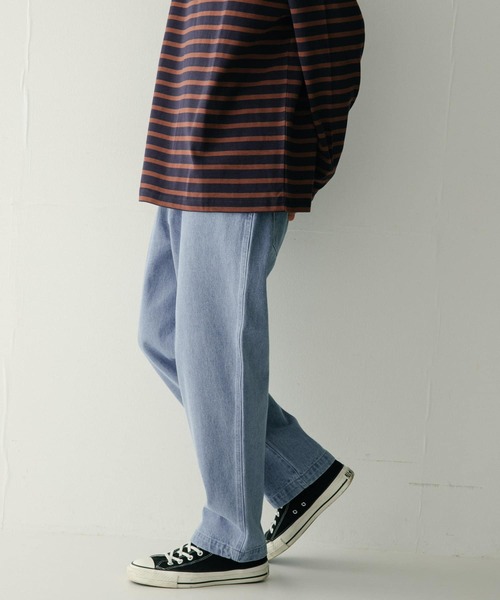 ITEMS URBANRESEARCH（アイテムズ アーバンリサーチ）の「デニム テーパードパンツ（デニムパンツ・メンズ・ブルー/ライトブルー/ネイビー・LARGE/MEDIUM）」の21枚目の写真