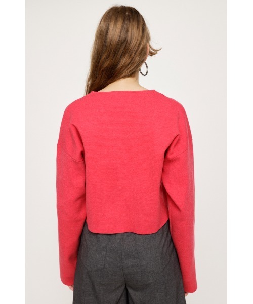 SLY(スライ)の「MILANO RIB USEFUL CROP C/D ミラノリブ ユースフル クロップ カーディガン(カーディガン/ボレロ・レディース・ピンク/アイボリー/ブラック/イエロー系その他/グリーン・FREE)」の11枚目の写真