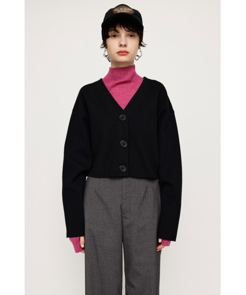 SLY(スライ)の「MILANO RIB USEFUL CROP C/D ミラノリブ ユースフル クロップ カーディガン(カーディガン/ボレロ・レディース・ピンク/アイボリー/ブラック/イエロー系その他/グリーン・FREE)」の15枚目の写真