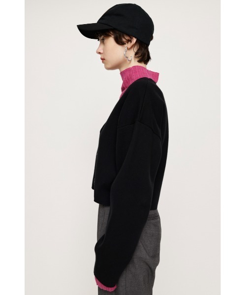 SLY(スライ)の「MILANO RIB USEFUL CROP C/D ミラノリブ ユースフル クロップ カーディガン(カーディガン/ボレロ・レディース・ピンク/アイボリー/ブラック/イエロー系その他/グリーン・FREE)」の13枚目の写真