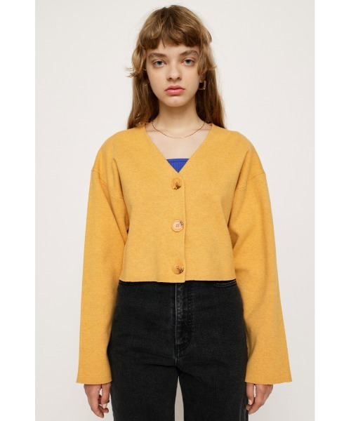 SLY(スライ)の「MILANO RIB USEFUL CROP C/D ミラノリブ ユースフル クロップ カーディガン(カーディガン/ボレロ・レディース・ピンク/アイボリー/ブラック/イエロー系その他/グリーン・FREE)」の16枚目の写真