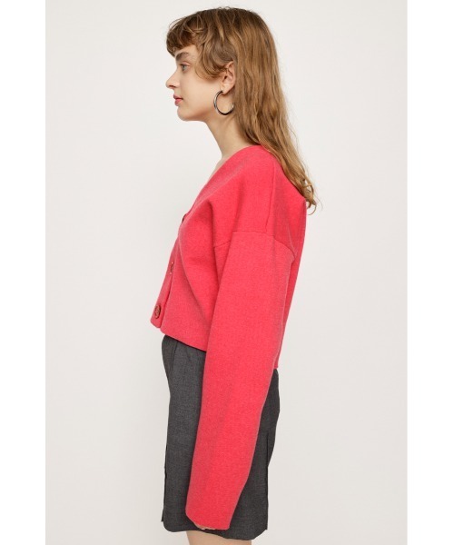 SLY(スライ)の「MILANO RIB USEFUL CROP C/D ミラノリブ ユースフル クロップ カーディガン(カーディガン/ボレロ・レディース・ピンク/アイボリー/ブラック/イエロー系その他/グリーン・FREE)」の20枚目の写真