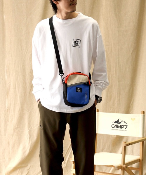 CAMP7(キャンプセブン)の「【CAMP7】マルチカラーバッグ(ショルダーバッグ・メンズ・ベージュ/ブルー/ブラック・ONE SIZE)」の8枚目の写真