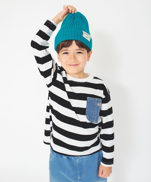 BRANSHES(ブランシェス)の「シンプルニット帽(ニットキャップ/ビーニー・キッズ・ブラック/グレー/レッド/エメラルド/マスタード・S/M/L)」の12枚目の写真