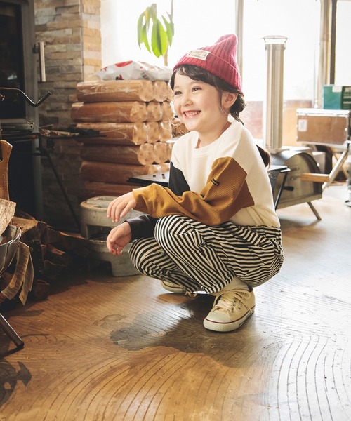 BRANSHES(ブランシェス)の「シンプルニット帽(ニットキャップ/ビーニー・キッズ・ブラック/グレー/レッド/エメラルド/マスタード・S/M/L)」の15枚目の写真