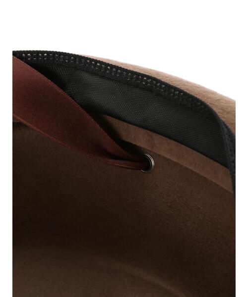 Samansa Mos2（サマンサ モスモス）の「リボンテープ付トーク帽（ハット・レディース・キャメル/ブラック・ﾌﾘ-）」の20枚目の写真