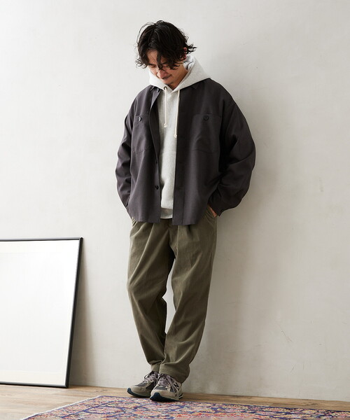 JOURNAL STANDARD relume（ジャーナルスタンダード　レリューム）の「TECH CORDS OVAL FIT パンツ（その他パンツ・メンズ・チャコールグレー/ネイビー/カーキ/ブラウン系その他/ベージュ系その他・SMALL/MEDIUM/LARGE）」の8枚目の写真