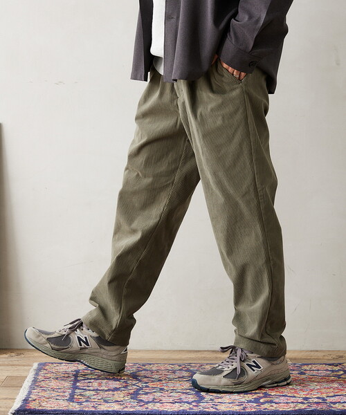 JOURNAL STANDARD relume（ジャーナルスタンダード　レリューム）の「TECH CORDS OVAL FIT パンツ（その他パンツ・メンズ・チャコールグレー/ネイビー/カーキ/ブラウン系その他/ベージュ系その他・SMALL/MEDIUM/LARGE）」の9枚目の写真