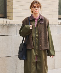 ステンカラーコート(グリーン・カーキ/緑色系)ファッション通販 ステンカラーコート(グリーン・カーキ/緑色系)ファッション通販