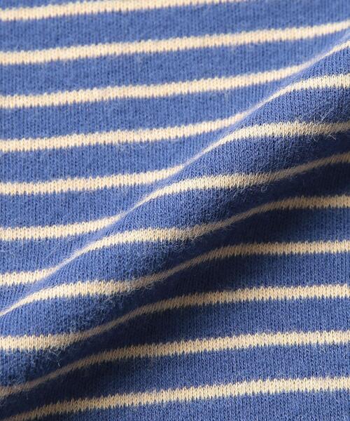 coen（コーエン）の「スムース微起毛ボーダーロングスリーブTシャツ（Tシャツ/カットソー・レディース・ブラウン/ピンク/ホワイト/ケリー/モカ/ロイヤルブルー・L/M）」の15枚目の写真