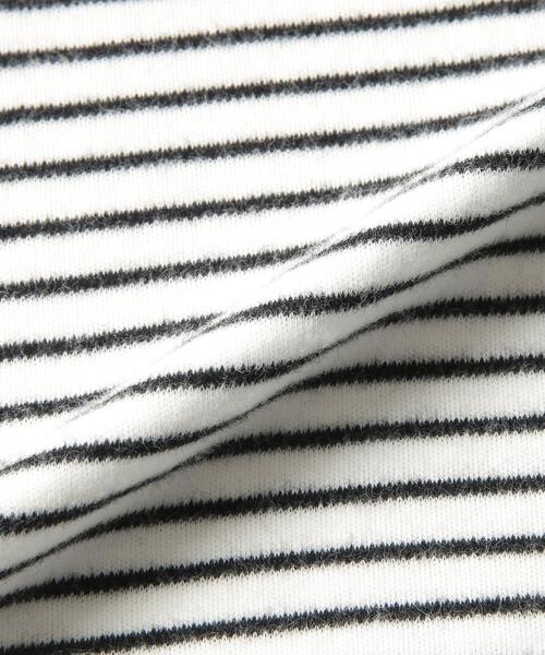 coen（コーエン）の「スムース微起毛ボーダーロングスリーブTシャツ（Tシャツ/カットソー・レディース・ブラウン/ピンク/ホワイト/ケリー/モカ/ロイヤルブルー・L/M）」の16枚目の写真