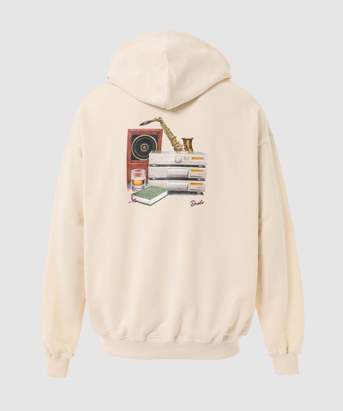 Drole De Monsieur(ドロール ド ムッシュ)の「Le Hoodie Saxophone(パーカー・メンズ・クリーム・M/L)」の2枚目の写真