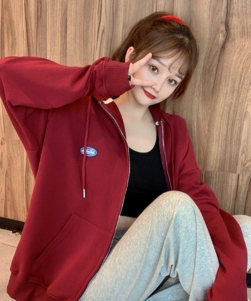 yuue' ( wear )（ユーイ）の「韓国風オーバーサイズ ジップアップ