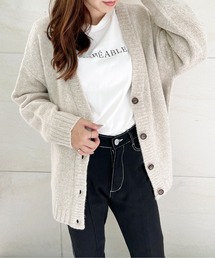 StyleSea | ミックスヤーンニットカーディガン(カーディガン/ボレロ)