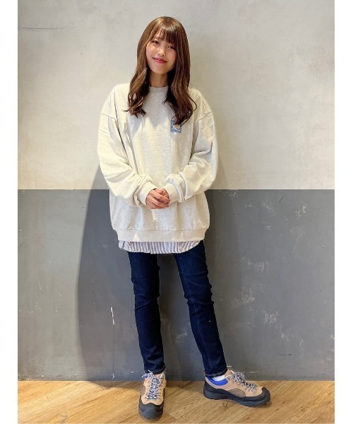 CAMP7（キャンプセブン）の「【CAMP7】バンダナプリントクルースウェット（スウェット・レディース・キナリ/ブラック/グリーン・L/M）」の20枚目の写真