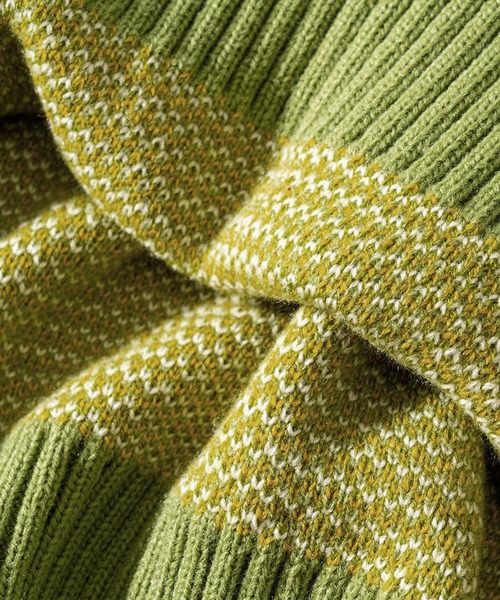 【セール】【HOOK】古着風絵画調総柄ニット（ニット/セーター）｜HOOK（フック）