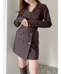 RESEXXY | テーラードカラージャケットワンピース(ワンピース)