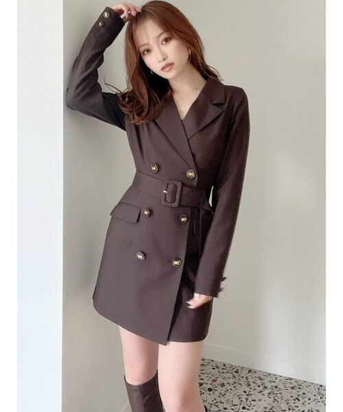 RESEXXY（リゼクシー）の「テーラードカラージャケットワンピース（ワンピース・レディース・ブラウン/グリーン/ベージュ/その他1・FREE）」の13枚目の写真