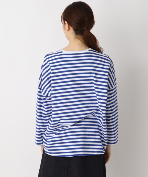 LAURA ASHLEY(ローラアシュレイ)の「コットン プルオーバー(Tシャツ/カットソー・レディース・ブルー系/ホワイト・38)」の10枚目の写真